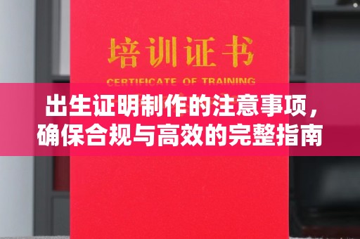 犍为出生证明制作的注意事项，确保合规与高效的完整指南