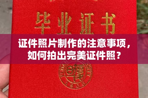 犍为证件照片制作的注意事项，如何拍出完美证件照？
